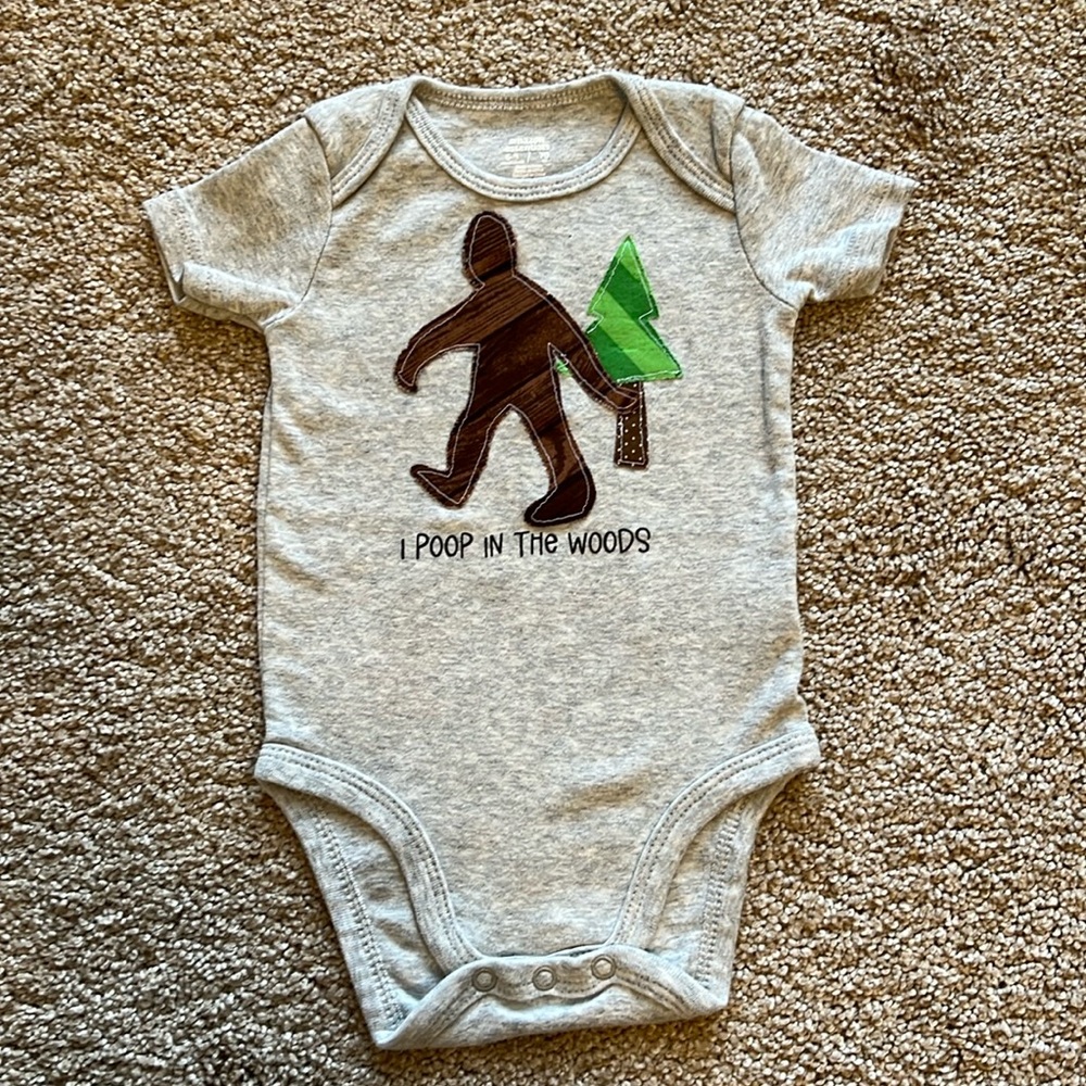 Bigfoot I Poop in the Woods Onesie